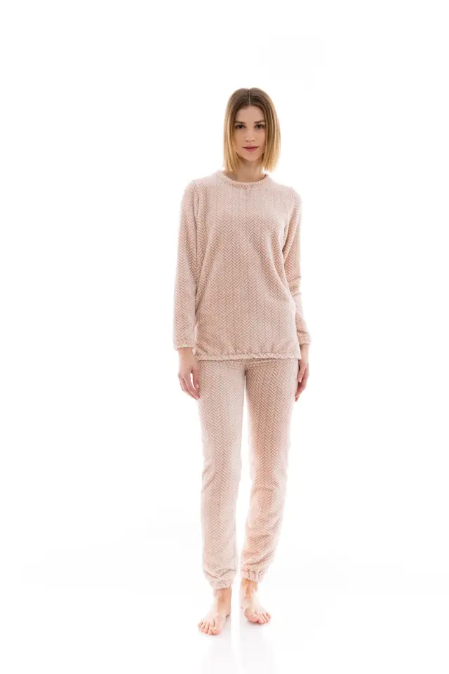 W1456 - Elephant Grey - PYJAMA FLEECE AUTUMN NATURE - S