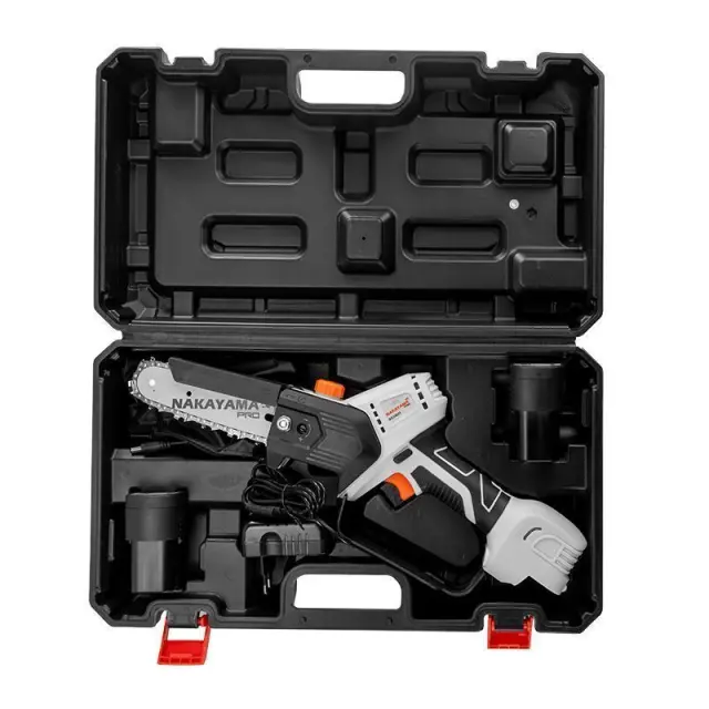 Nakayama Pro EC1510 - Κλαδευτικό Αλυσοπρίονο Μπαταρίας 16.8V, Brushless, Li-Ion με Λάμα 15cm με Φορτιστή + 2 Μπαταρίες (2x 2Ah) (077411) 3