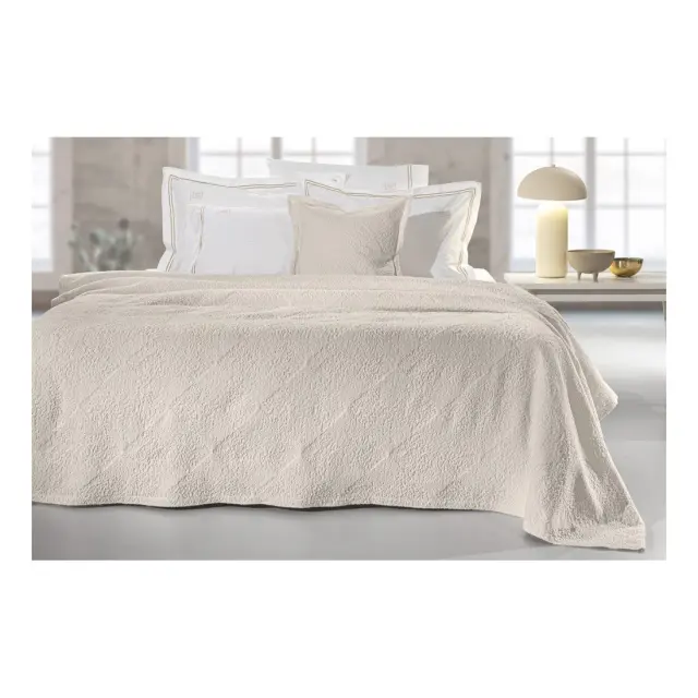 ΚΟΥΒΕΡΤΑ KING SIZE PORTOBELLO ECRU 260X250 GUY LAROCHE