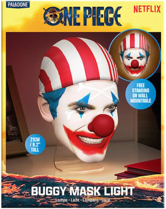 Paladone One Piece Netflix - Buggy - Mask Lamp 7,4inch 3