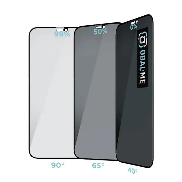 OBAL:ME Privacy 5D Glass Screen Protector for Apple iPhone 12/12 Pro Black 2