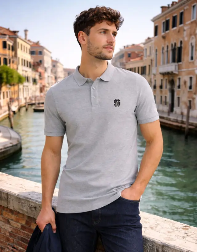 Μπλούζα Polo Noshame® Γκρι - 112613 - 3XL