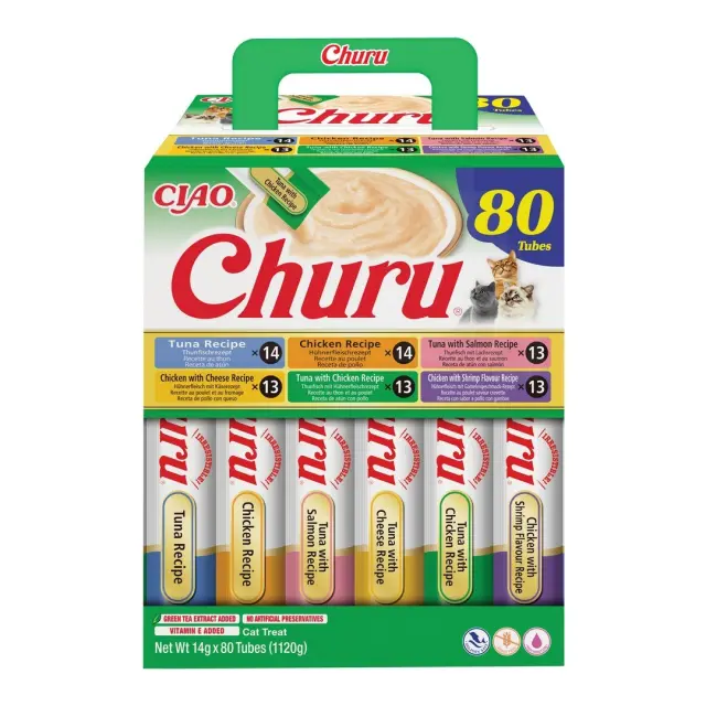 INABA Churu Chicken and tuna mix - cat treats - 80x14g