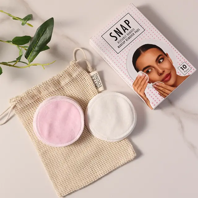 Sister Young Snap Make Up Removal Pads Επαναχρησιμοποιούμενα Πανάκια Ντεμακιγιάζ 2