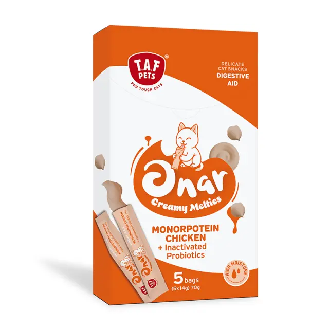 TAF PETS-ONAR CREAMY SNACKS DIGESTIVE AID 70gr