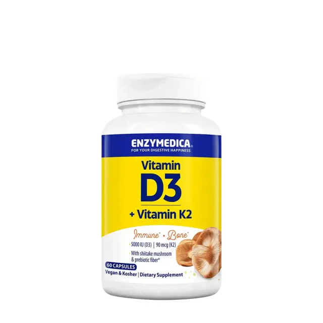 Enzymedica Vitamin D3 + Vitamin K2