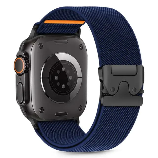 Tech-protect Nylon Clasp Apple Watch 8 / 9 / 10 / 11 / 12 / Se / Ultra (44 / 45 / 46 / 49 Mm) Navy