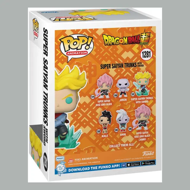 Dragon Ball Super POP! Animation Vinyl Figure SS Trunks w/ Sword 9 cm 3