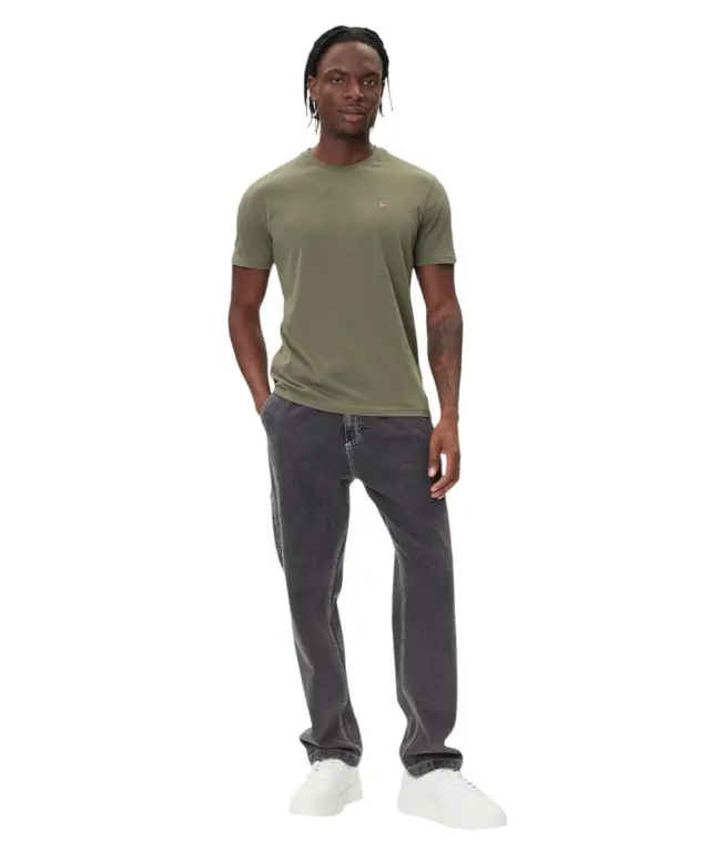 Napapijri - Ανδρικό T-shirt Salis Ss Sum Regular Fit NP0A4H8D-G0A Χακί - 2XL 2