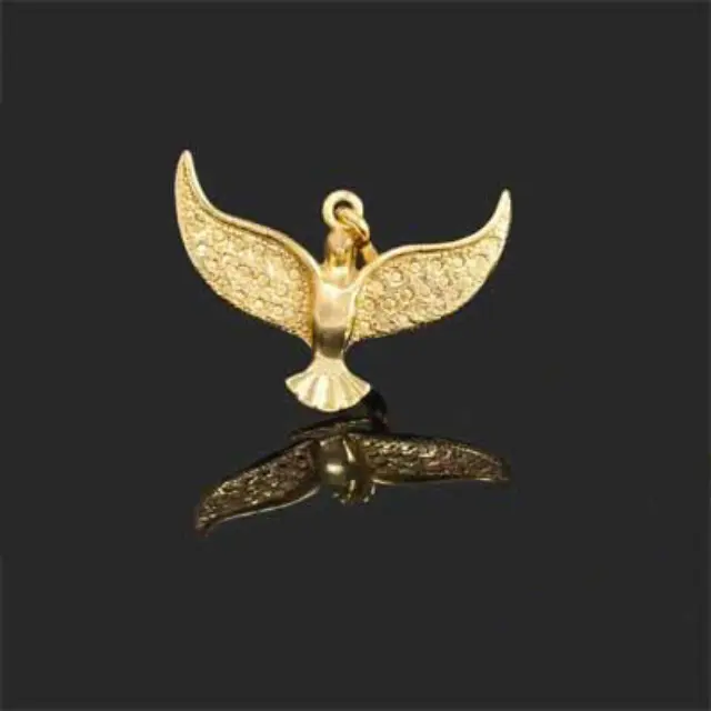 Διακοσμητικό 18K Forever Gold Dove Charm 35x35mm - 1τεμ