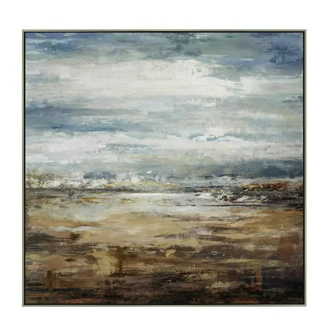 Πίνακας 102x102cm Ελαιογραφία σε τυπωμένο καμβά με κορνίζα Abstract Iliadis 76496