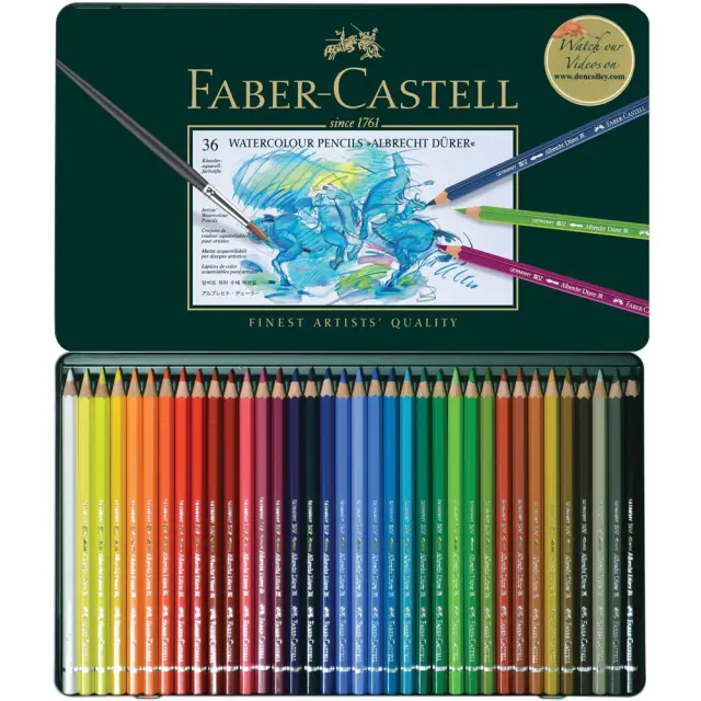 Σετ Μολύβια Ακουαρέλας Faber-Castell Albrecht Durer, 36 Χρώματα