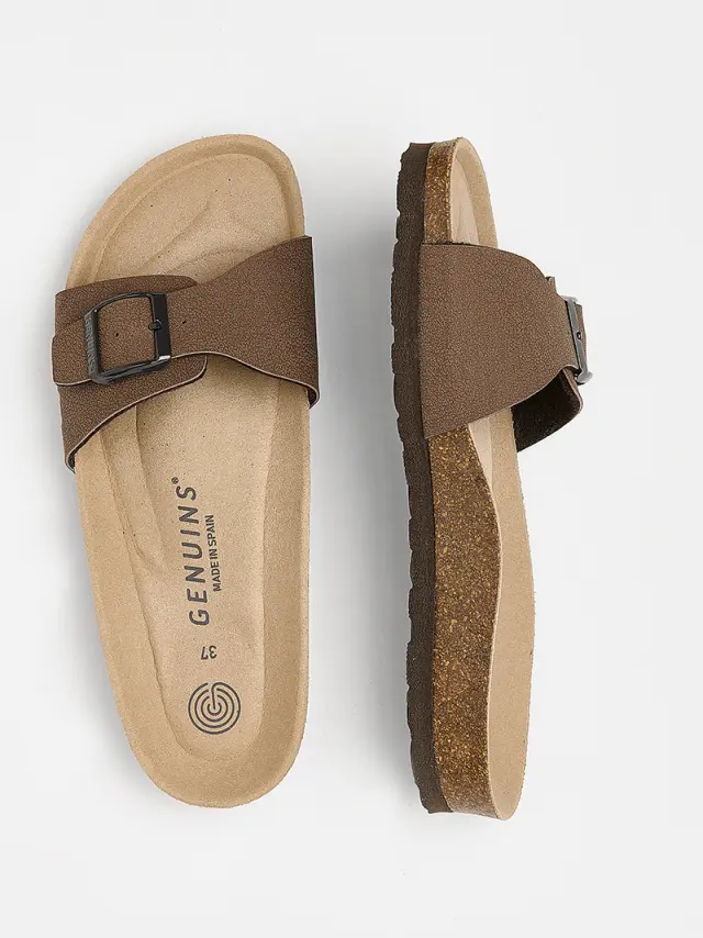 Genuins Παντόφλες Unisex Άλλα Υλικά Καφέ GEN/TORONTO MOCCA 3
