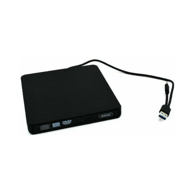 Andowl Q-GF300 Εξωτερικός Οδηγός Εγγραφής Ανάγνωσης DVD CD για Desktop Laptop