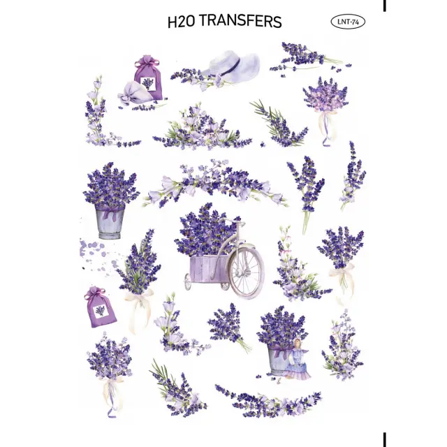 Χαρτί Easy Transfer, Λεβάντες, LNT-74, 25x35cm