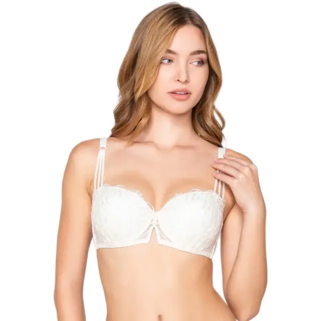 Luna Γυναικείο Σουτιέν Lilium Ελαφριά Ενίσχυση Balconette Cut & Sew, Χρώμα Ιβουάρ
