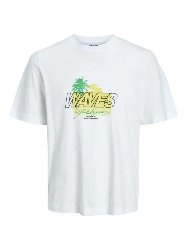 JORTULUM STATEMENT TEE SS CREW NECK Bright White