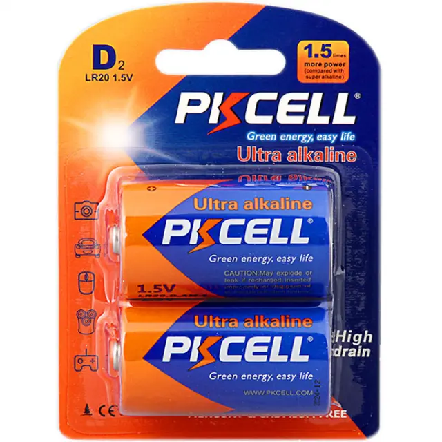 Pkcell Ultra Αλκαλική LR20 D (2τμχ) 01.001.0097