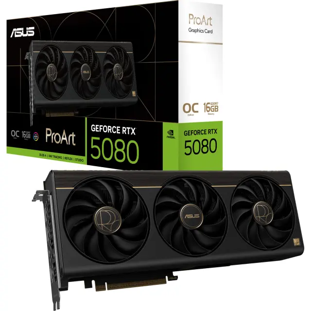Asus Κάρτα Γραφικών GeForce RTX 5080 16GB PRroArt OC GDDR7 (90YV0N30-M0NA00)
