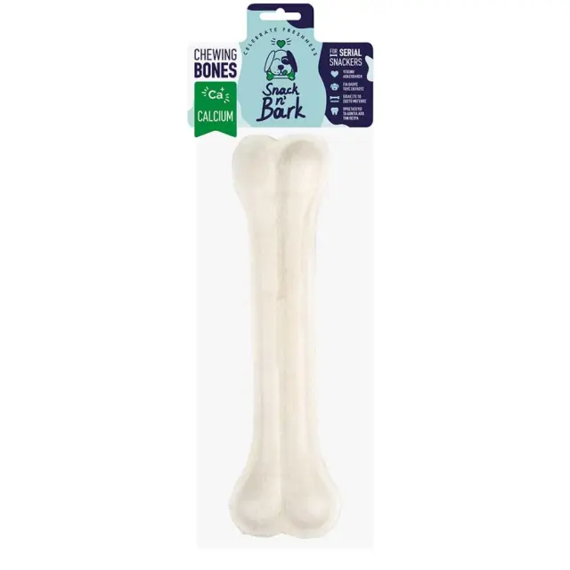Snack n' Bark Συμπαγή Κόκκαλο Ασβεστίου 21cm 140gr (1τμχ) Μονόχρωμο