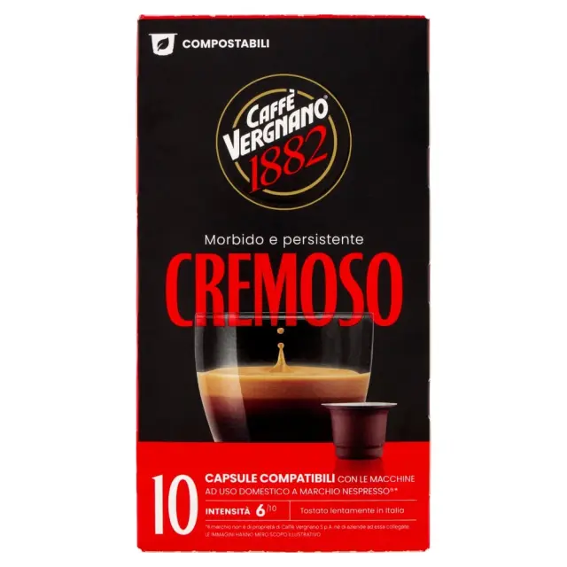 Vergnano Cremoso Κάψουλες Nespresso 10τμχ 2