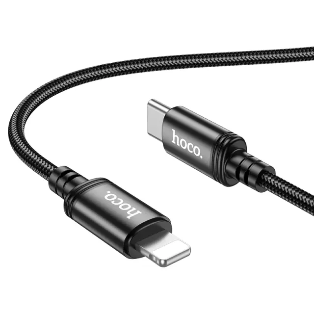 Καλώδιο Hoco X89 Wind USB-C σε Lightning PD20W Braided Μαύρο 1m