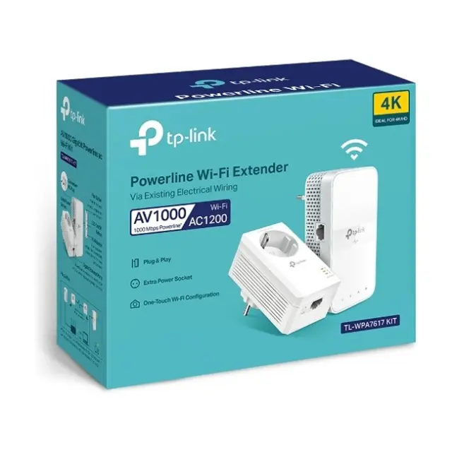 TP-LINK AV1000 Gigabit Powerline AC1200 Wi-Fi Kit (TL-WPA7617 KIT) (TPTL-WPA7617 KIT) 3