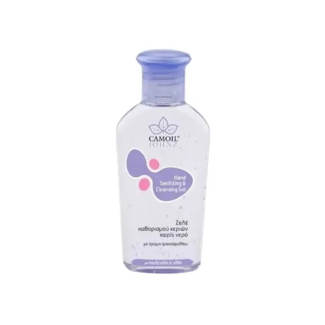 Zarbis Camoil Johnz Hand Gel Τζελ Καθαρισμού Χεριών με Άρωμα Τριαντάφυλλο 80ml