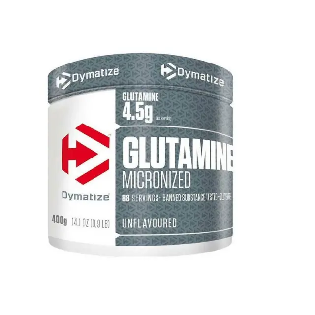 Dymatize Glutamine Micronized 400g Unflavoured (4029679676930)