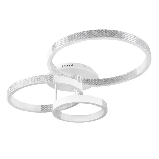 DIAMOND LED Φωτιστικό Οροφής 100W CCT με Χειριστήριο Λευκό Ματ KLV-101-0227 3