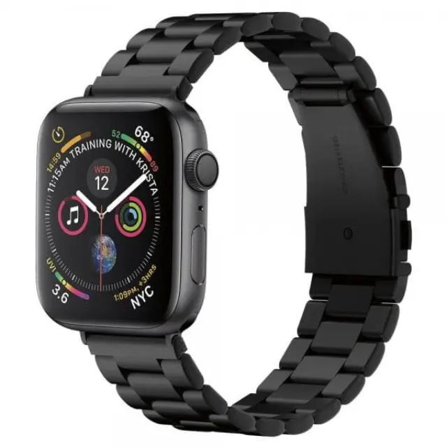 Spigen® Modern Fit Λουράκι Μεταλλικό για Apple Watch 44/45/46/49mm - Mαύρο