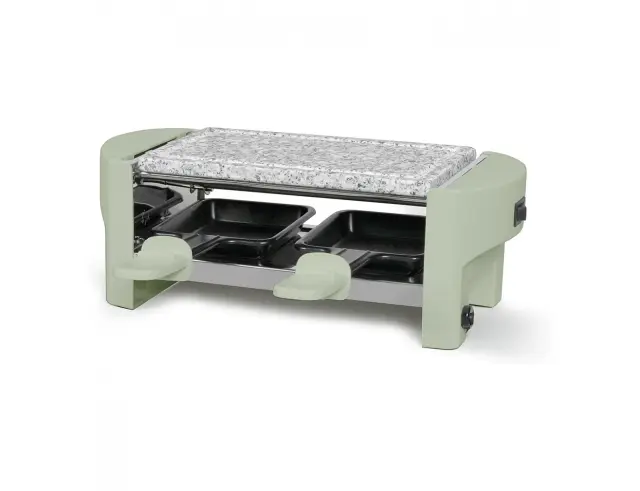 Γκριλιέρα Raclette Livoo DOC369VE με ισχύ 320W και επιφάνεια ψησίματος 20x10cm - Green DOC369VE 2