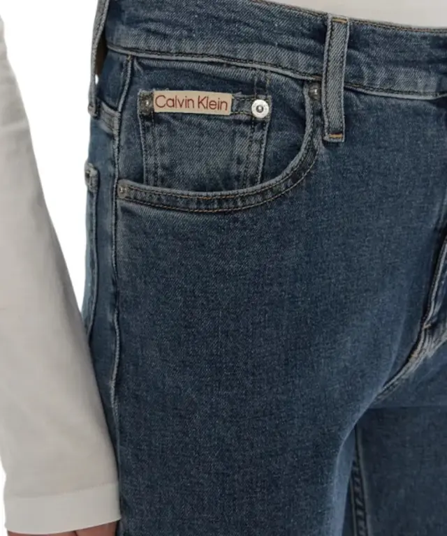Calvin Klein - Γυναικείο Παντελόνι Jean Ck Mom Fit J20J224030-1A4 Μπλε 3