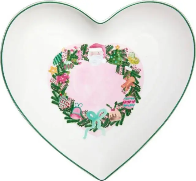 Maxwell & Williams Tis Season Πιάτο Καρδιά 25cm Λευκό