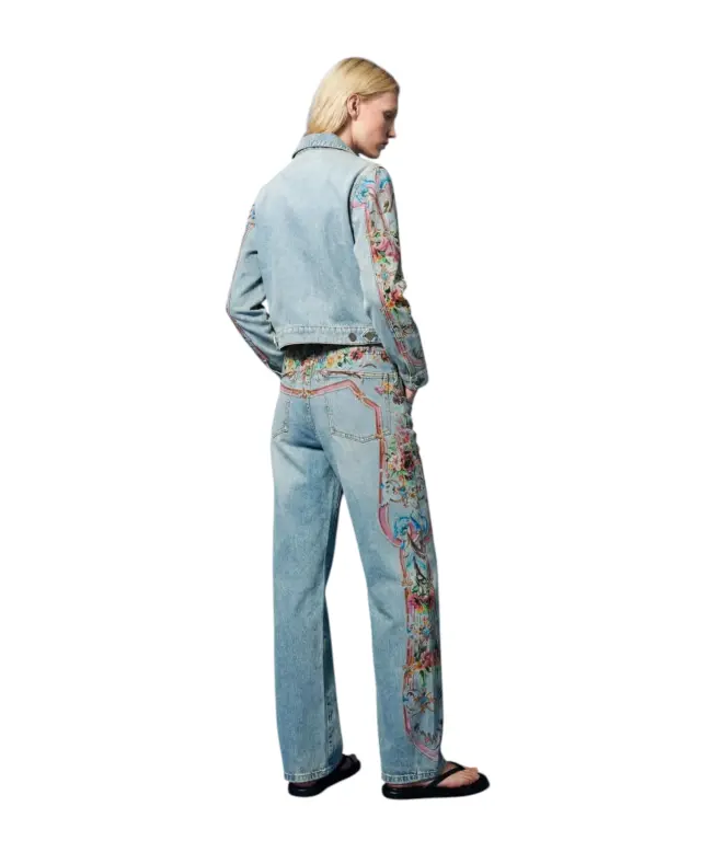 Desigual - Γυναικείο Τζιν Παντελόνι Versalles 26WWDD13-5007 Μπλε Ανοιχτό - 36 3