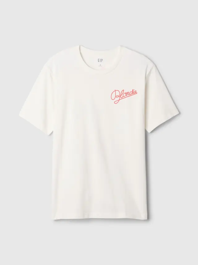 Άσπρη Blondie Μπλούζα με Σχέδιο New off white