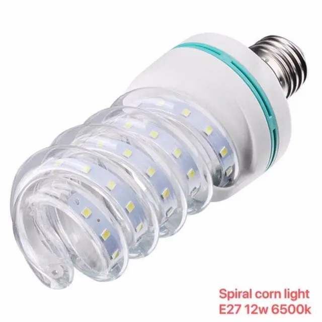 Λάμπα LED - Spiral Corn - E27 - 12W - 6500K - 356960 2