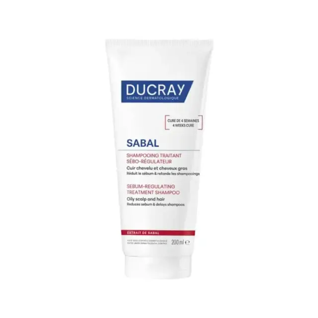Ducray Sabal Treatment Shampoo for Oily Hair, Σαμπουάν Αγωγής για Λιπαρά Μαλλιά, 200ml