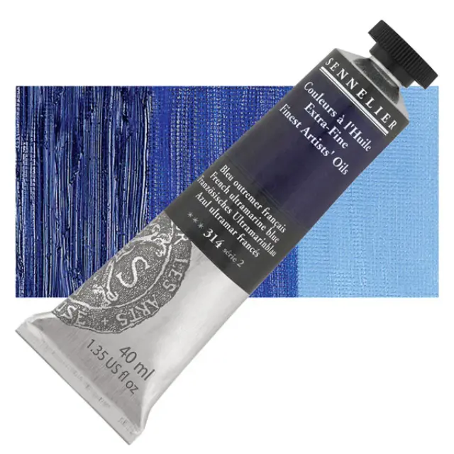 Sennelier Λάδι Finest Artists Oil 314 French Ultramarine Blue - 40ml