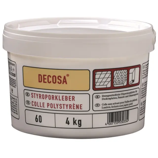 Κόλλα Decosa 4 KG για την επικόλληση πλακών οροφής 2