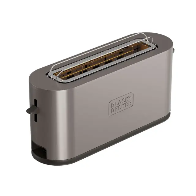Black + Decker Toaster Φρυγανιέρα με Ράγα για Ζέσταμα 1000W BXTO1002E 2