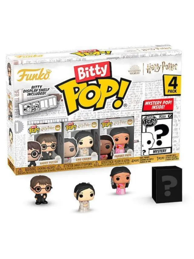 Funko POP! Bitty 4-Pack: Harry Potter Goblet of Fire - Harry Potter, Cho Chang, Parvati Patil, Mystery Vinyl Figures