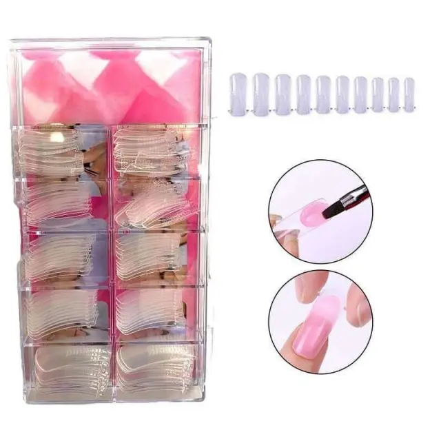Dual forms tips για Acrygel 100Pcs 3