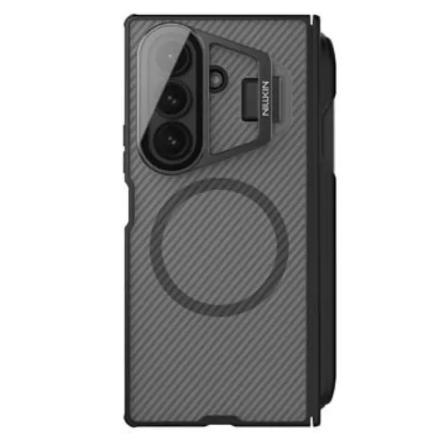 Nillkin CamShield Prop Magnetic Pen Slot Case for Samsung Galaxy Z Fold 7 Transparent Black