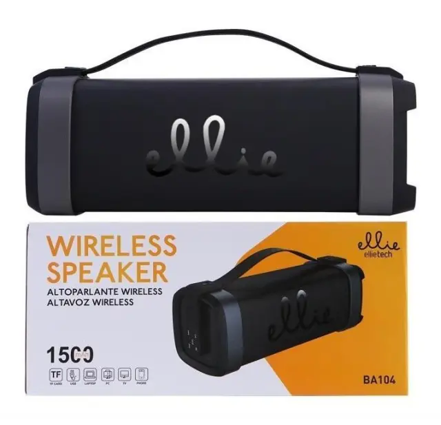 Ellie BA104 Ηχείο Bluetooth με Ραδιόφωνο Μαύρο