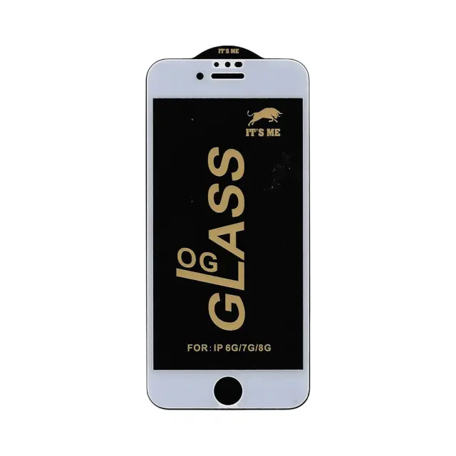 Προστατευτικό Τζάμι Οθόνης OG Full Face Tempered Glass Apple iPhone 6 / 6s / 7 / 8 / SE 2020 / SE 2022 Λευκό
