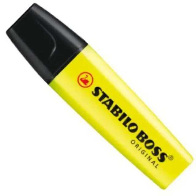 Μαρκαδόρος Υπογράμμισης STABILO BOSS 70/24 2 - 5 mm (Κίτρινο) (70/24) (STB0002)