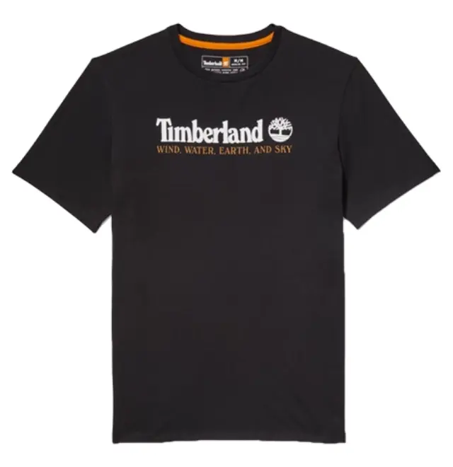 TIMBERLAND WWES FRONT TEE ΜΠΛΟΥΖΑ ΑΝΔΡΙΚΗ BLACK