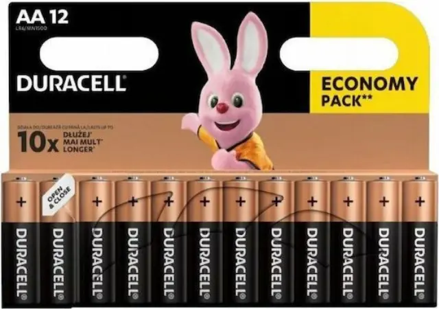 Μπαταρία Αλκαλική Duracell Duracell AA basic mn1500 12 τεμαχιων 5000394203334
