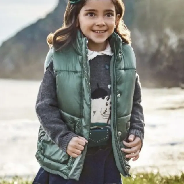 Mayoral Mini Γιλέκο Ecofriends Χρώμα 18 Βεραμάν (12-04311-018) Πράσινο - 3 ετών